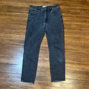 Pull & Bear Distressed black denim